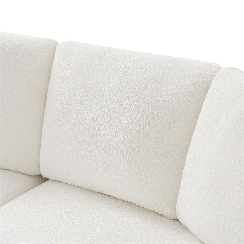 Aeris 138" Modern Curved Sectional Couch & Sofa With Curved Aesthetic - Image 7